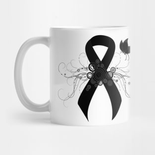 Black Ribbon with Butterfly Mug